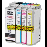 edding EDD-619 schwarz, cyan, magenta, gelb Druckerpatronen kompatibel zu EPSON 35XL / T3596XL, 4er-Set