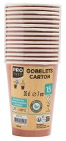 15 PROnappe Einweg-Kaffeebecher 200,0 ml