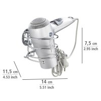 WENKO Haartrocknerhalter silber, 1 St.