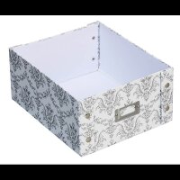 Zeller Aufbewahrungsbox 9,6 l weiß, vintage 26,0 x 31,0 x 14,0 cm, 1 St.