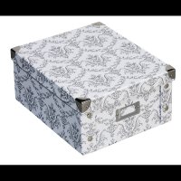 Zeller Aufbewahrungsbox 9,6 l weiß, vintage 26,0 x 31,0 x 14,0 cm, 1 St.