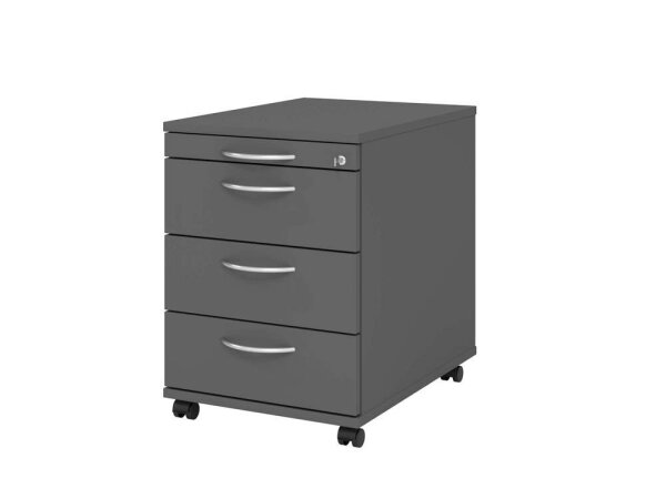 HAMMERBACHER AC30 Rollcontainer grafit 4 Auszüge 42,8 x 58,0 x 59,0 cm