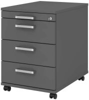 HAMMERBACHER Solid AC30 Rollcontainer grafit 4...