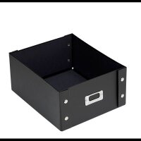 Zeller Aufbewahrungsbox 9,6 l schwarz 26,0 x 31,0 x 14,0 cm, 1 St.