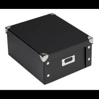 Zeller Aufbewahrungsbox 9,6 l schwarz 26,0 x 31,0 x 14,0 cm, 1 St.