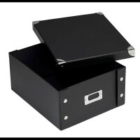 Zeller Aufbewahrungsbox 9,6 l schwarz 26,0 x 31,0 x 14,0 cm, 1 St.