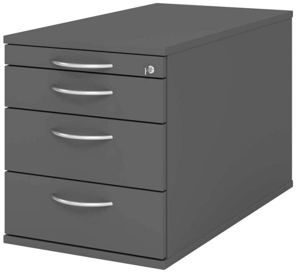 HAMMERBACHER TC30 Rollcontainer grafit 4 Auszüge 42,8 x 80,0 x 51,2 cm