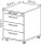 HAMMERBACHER AC30 Rollcontainer grafit 4 Auszüge 42,8 x 58,0 x 59,0 cm