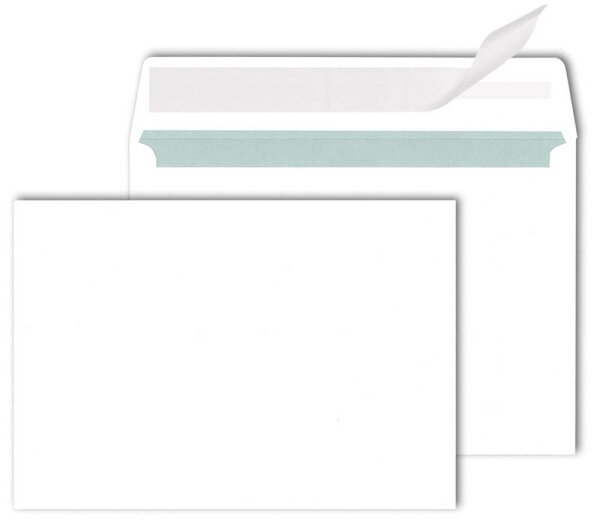 MAILmedia Briefumschläge DIN C6 ohne Fenster weiß haftklebend 500 St.