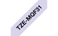 brother Schriftband TZe-MQF31 TZEMQF31, 12 mm, schwarz auf lila, 1 St.