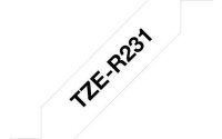 brother Textil-Schriftband TZe-R231 TZER231, 12 mm, schwarz auf weiß, 1 St.