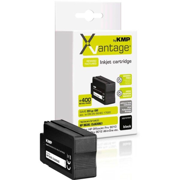 KMP XVantage© schwarz pigmentiert Druckerpatrone kompatibel zu HP 963XL (3JA30A