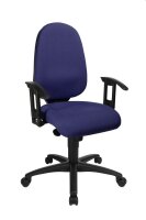 Topstar Bürostuhl Syncro Pro 5, S500 G26 Stoff blau, Gestell schwarz