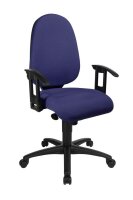 Topstar Bürostuhl Syncro Pro 5, S500 G26S Stoff blau, Gestell schwarz