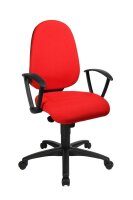 Topstar Bürostuhl Syncro Pro 5, S500 G21S Stoff rot, Gestell schwarz