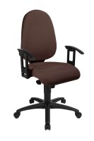 Topstar Bürostuhl Syncro Pro 5, S500 G08S Stoff braun, Gestell schwarz