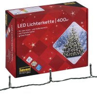 Idena 400er LED Lichterkette grün 47,9 m