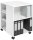 DURABLE Bürowagen weiß 3 Ebenen 52,8 x 59,2 x 74,8 cm