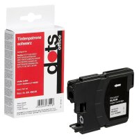 dots  schwarz Druckerpatrone kompatibel zu brother LC-1100BK