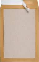 BONG Papprückwandtaschen DIN C4 mit Fenster braun 100 St.