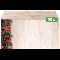 50 SIGEL Weihnachtsbriefumschläge Chalet Style DIN lang ohne Fenster