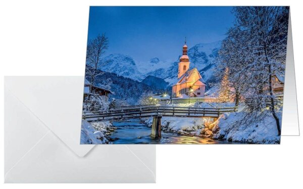 25 SIGEL Weihnachtskarten Bavarian Christmas DIN A6
