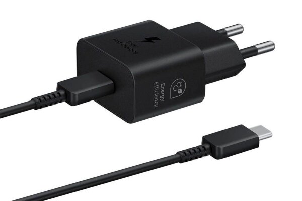 SAMSUNG EP-T2510X Ladekabel mit Adapter schwarz, 25 Watt / VA
