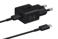SAMSUNG EP-T2510X Ladekabel mit Adapter schwarz, 25 Watt / VA