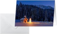 10 SIGEL Weihnachtskarten Christmas Chapel DIN A6