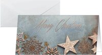 10 SIGEL Weihnachtskarten Glamorous Christmas DIN lang