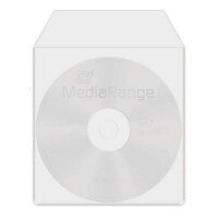 MediaRange 1er CD-/DVD-Hüllen transparent, 50 St.