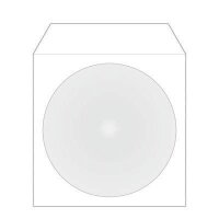 MediaRange 1er CD-/DVD-Hüllen weiß, 100 St.