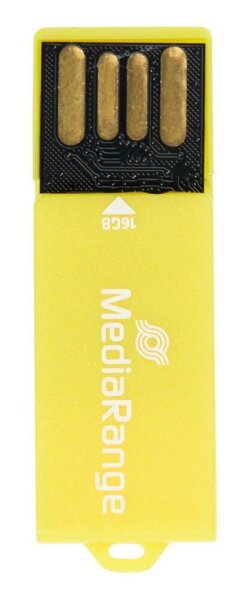 MediaRange USB-Stick PAPER-CLIP gelb 16 GB, 1 St.