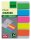 SIGEL Haftmarker transparent mit Clip Haftmarker farbsortiert 5x 25 Streifen