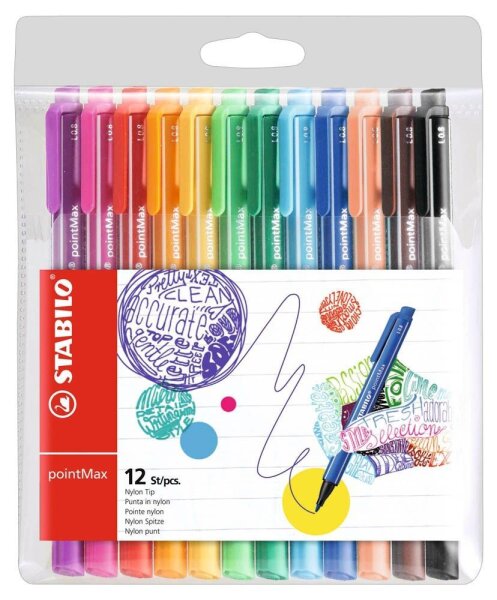 STABILO pointMax Filzstift farbsortiert, 12 St.