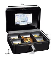 WEDO Geldkassette 145321X Größe 3 schwarz