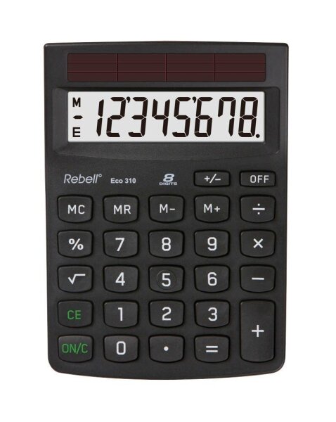 Rebell Eco 310 Tischrechner schwarz