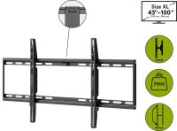 goobay TV-Wandhalterung Basic Fixed (XL) schwarz