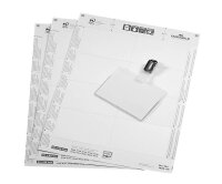 20 DURABLE Namensschilder mit Clip 9,0 x 6,0 cm