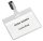20 DURABLE Namensschilder mit Clip 9,0 x 6,0 cm