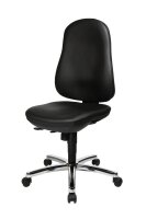 Topstar Bürostuhl Support® SY, 8559 D10 Kunstleder schwarz, Gestell chrom