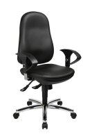 Topstar Bürostuhl Support® SY, 8559 D10 Kunstleder schwarz, Gestell chrom