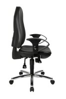 Topstar Bürostuhl Support® SY, 8559 D10 Kunstleder schwarz, Gestell chrom