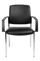 Topstar Besucherstühle BtoB 10 BB190A D10 schwarz Kunstleder, 2 St.