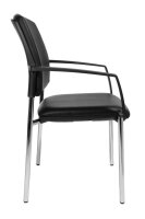 Topstar Besucherstühle BtoB 10 BB190A D10 schwarz Kunstleder, 2 St.