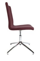 Topstar Besucherstuhl Cube EA290 L57 bordeaux Stoff, 1 St.