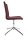 Topstar Besucherstuhl Cube EA290 L57 bordeaux Stoff, 1 St.