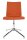 Topstar Besucherstuhl Cube EA290 L54 orange Stoff, 1 St.