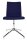 Topstar Besucherstuhl Cube EA290 L58 dunkelblau Stoff, 1 St.