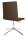 Topstar Besucherstuhl Cube EA290 L59 braun Stoff, 1 St.